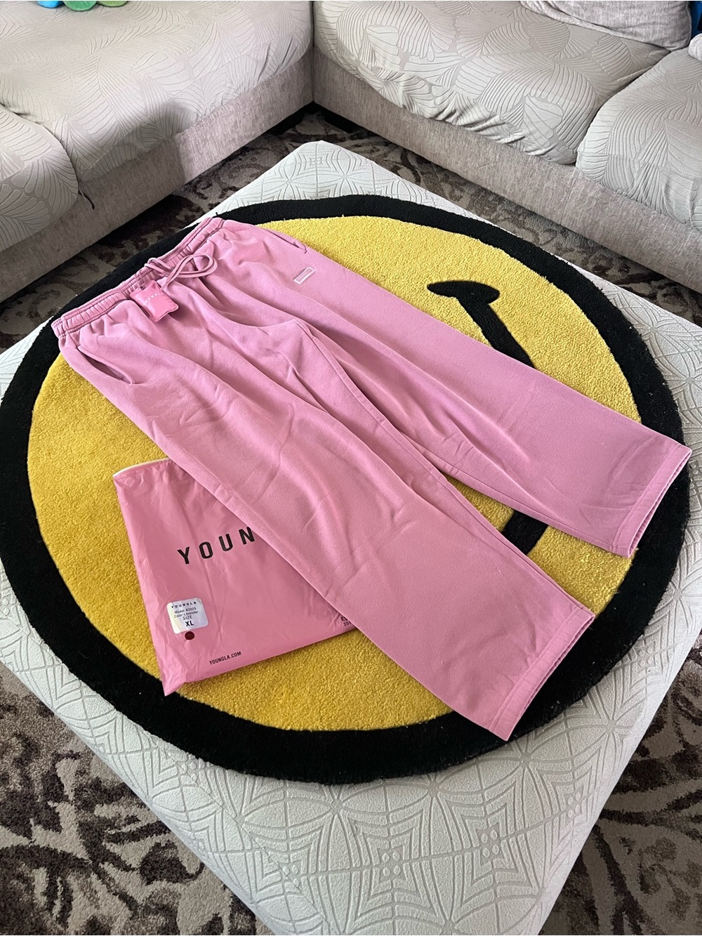 YoungLA comfy collection- sweats in XL lavender. (Modified❗️)